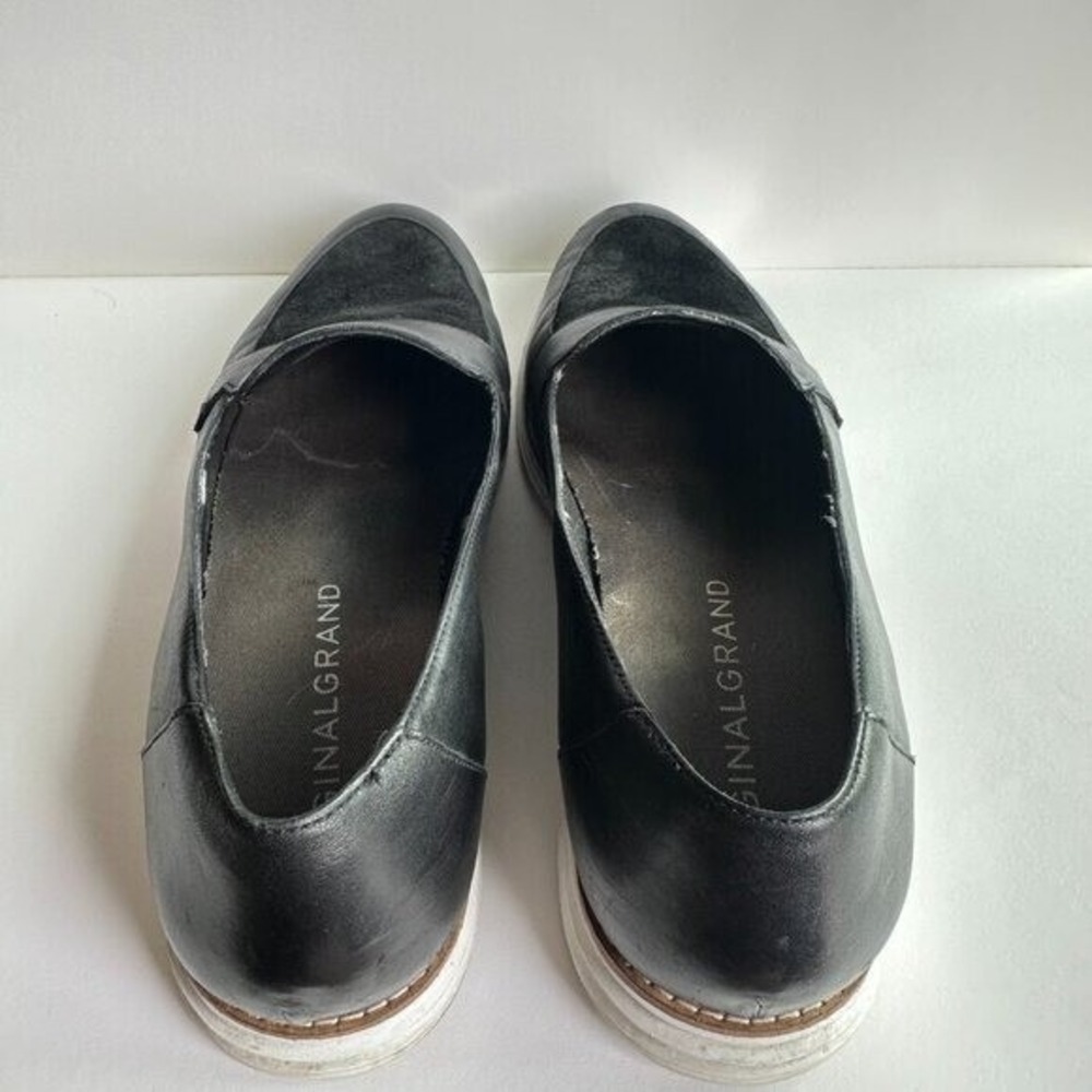 Cole Haan Black Suede Leather Loafer Sneaker Comfort Shoe Casual Menswear Office - Picture 4 of 7